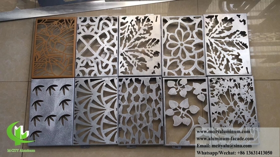 CNC-Aluminiumplatten Laserschnitt Metallschirm für Zaun, Datenschutzschirm