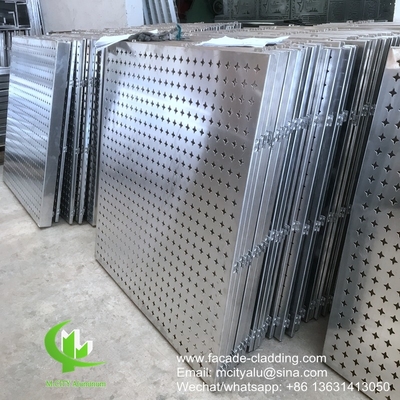 Metall-Aluminium perforierte Verkleidung mit runden Löchern Muster Perforation für Gebäudefassade verwendet