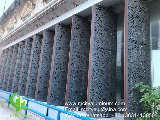 PVDF Metall-Aluminium-Perforationsmuster zur Dekoration von Gebäudefassaden