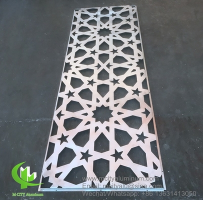 Metall-Aluminium-Laser-Schnitt-Panel mit Startmuster Perforation für Gebäudefassade muslimischen Stil verwendet