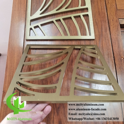 Lasergeschnittenes Metallbildschirm 10 mm Dicke Aluminium für Raumbildschirm