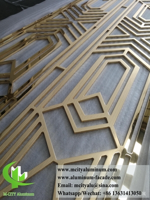 Lasergeschnittenes Metallbildschirm Massiv-Aluminiumplatten für Wanddekoration