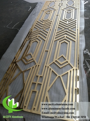 Lasergeschnittenes Metallbildschirm, Rostfarbe mit Musterdekoration