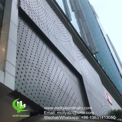 Pulverbeschichtung Metall-Aluminium-perforierte Nichtstandardplatte für Gebäudeaußen