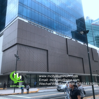 Architektonische Fassade Aluminium PVDF Veredelung Massiv Aluminium Panel