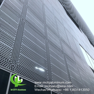 Metallperforierte Aluminiumplatten, Vorhangwand, Aluminiummassivplatten, Fassadenverkleidung zur Fassadenbeschichtung
