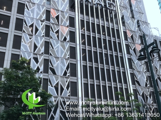 PVDF Metall-Aluminiumperforierte Nichtstandardplatten für Gebäudeaußenteile