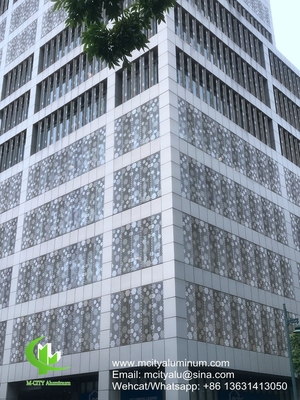 PVDF Metall-Aluminium-Punktplatte zur Dekoration von Gebäudefassaden
