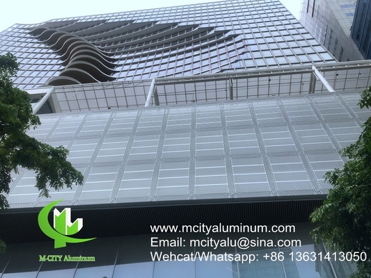 Metallperforierte Aluminiumplatten, Vorhangwand, Aluminiummassivplatten, Fassadenverkleidung zur Fassadenbeschichtung