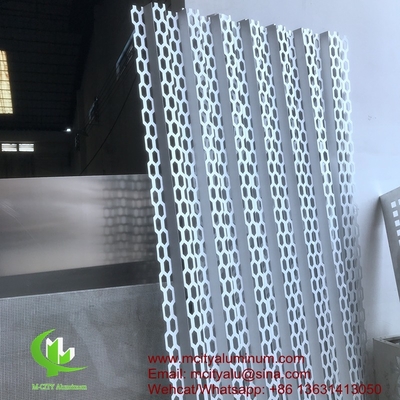 PVDF Metall-Aluminium-Perforationsbogen für den Außenbereich von Gebäuden