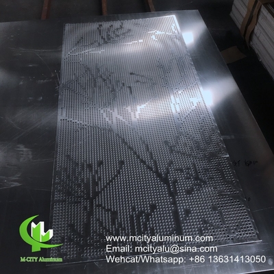 PVDF Metall-Aluminium-Perforationsbogen für den Außenbereich von Gebäuden