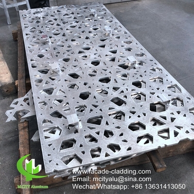 weiße Farbe Pulverbeschichtung Metall-Aluminium-Phororplattenverkleidung für die Außenverkleidung von Fassaden