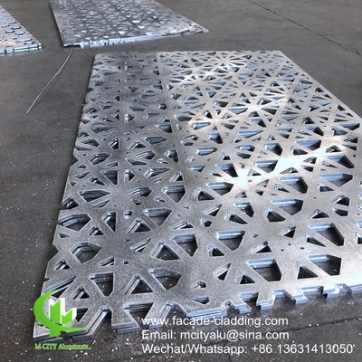 weiße Farbe Pulverbeschichtung Metall-Aluminium-Phororplattenverkleidung für die Außenverkleidung von Fassaden