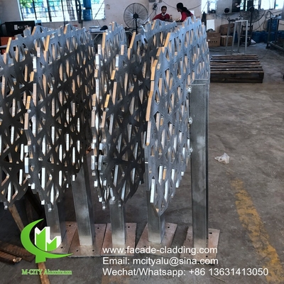 10 mm Pulverbeschichtung Metall-Aluminium-Hohlplattenverkleidung für die Außenverkleidung von Fassaden