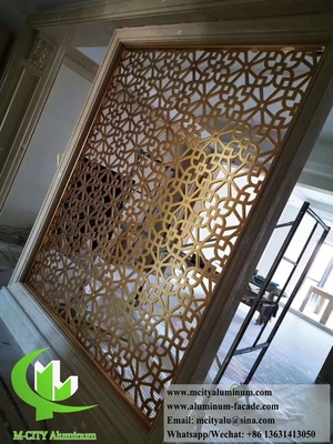 Architektonische Metallwand mit Lasergeschnittenem Muster Aluminiumblech 10 mm