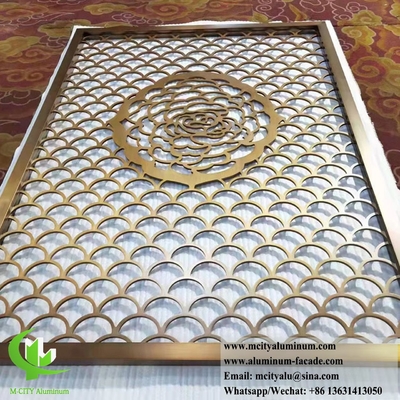 10mm Metallpartition mit Lasergeschnittenem Muster