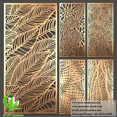 10mm Metallpartition mit Lasergeschnittenem Muster