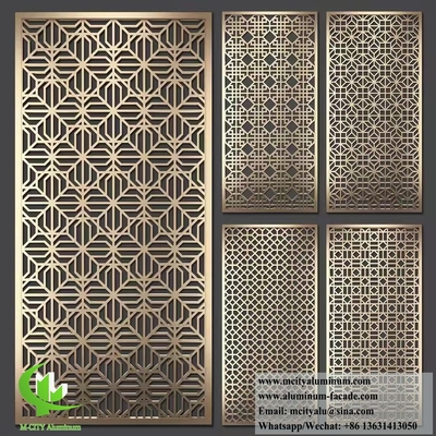 Lasergeschnittenes Metallbildschirm mit Motivmuster Aluminium 10 mm
