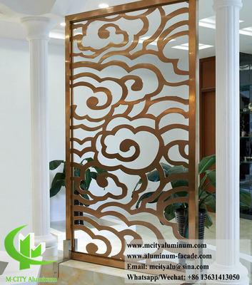 Architektonische Metallwand mit Lasergeschnittenem Muster Aluminiumblech 10 mm