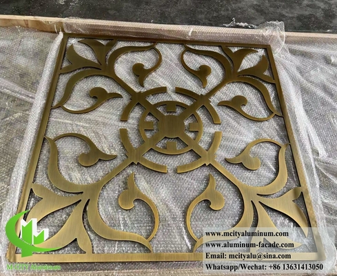 Lasergeschnittenes Metallbildschirm mit Motivmuster Aluminium 10 mm