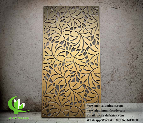 Laserschnitt Metallverkleidung Panels Aluminium-Bildschirm