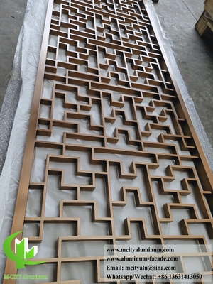 Architektonisches Metall-Laser-Schnitt-Bild Aluminiumblech mit Gravurmuster