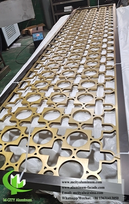 Architektonisches Metall-Laser-Schnitt-Bild Aluminiumblech mit Gravurmuster