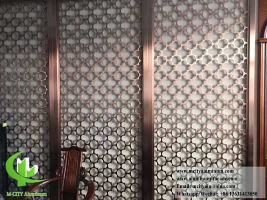 Laserschnitt Metallverkleidung Panels Aluminium-Bildschirm
