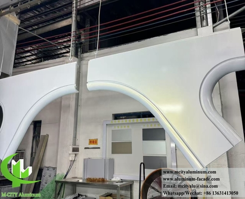 Hyperbolische Aluminiumplatten Metallplatten Doppel gekrümmter Form