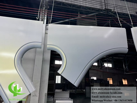 Hyperbolische Aluminiumplatten Metallplatten Doppel gekrümmter Form