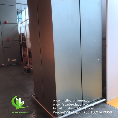 Fassadenverkleidung aus Aluminium aus Metall für Vorhangwände und Fassadenverkleidungen aus Aluminium aus Massivplatten