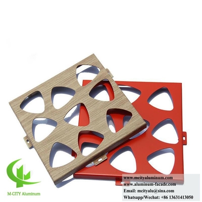 Anpassungsfähige Aluminium-Fassadenbeschichtung für jedes Gebäude 3D-Design Perforation CNC-Gravur