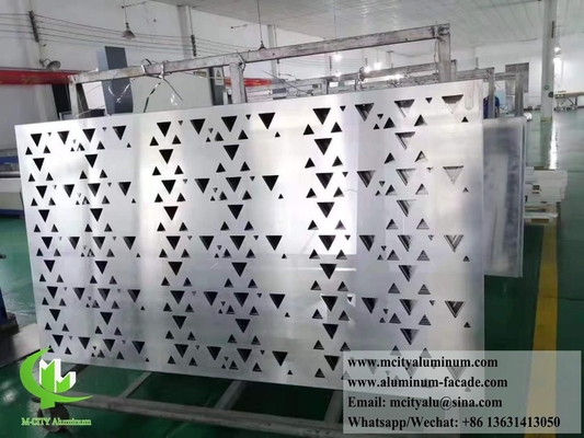 Anpassungsfähige Aluminium-Fassadenbeschichtung für jedes Gebäude 3D-Design Perforation CNC-Gravur