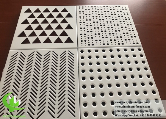 Einfache Installation von Perforierter Aluminiumfassade für moderne Gebäudedesign mit CNC-Gravurplatten