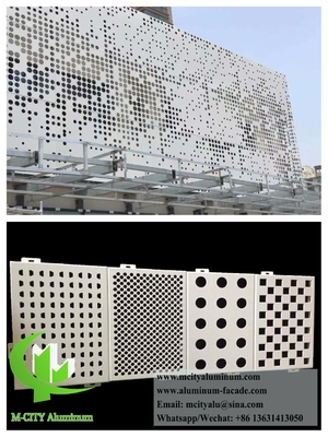 Einfache Installation von Perforierten Aluminium-Fassadenplatten für architektonische Verkleidungen