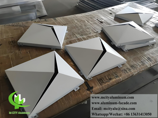 Architektonische Metallverkleidungsplatten 3D-Form für Außenwandplatten