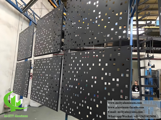 Anpassbare Abmessungen und Farben Aluminiumfassadenbeschichtung für jedes Gebäude