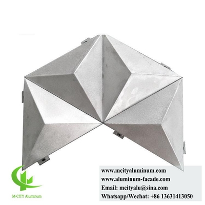 Architektonische Metallverkleidungsplatten 3D-Form für Außenwandplatten