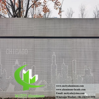 Architektonische Perforations-Metallschirm-Aluminiumfolie für den Außenbereich
