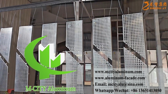 1000x2000mm Perforierbare Metallfassaden Verkleidung Wandplatten für Hausdekoration