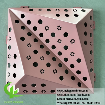 Architektonische Metallverkleidungsplatten 3D-Form für Außenwandplatten