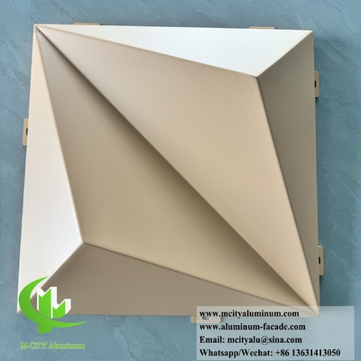 Architektonische Metallverkleidungsplatten 3D-Form für Außenwandplatten
