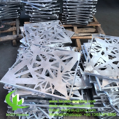 Architektonische Aluminiumfassade mit lasergeschnittenem Metallblechbildschirm