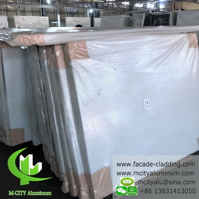 Außenseite Metallmuster Aluminiumfassade Wandverkleidung Metallvorhangwand