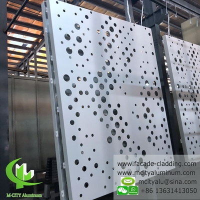 Außenseite Metallmuster Aluminiumfassade Wandverkleidung Metallvorhangwand