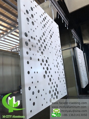 Aluminiumplatten für die Wandverkleidung mit weißem Pulverbeschichtung
