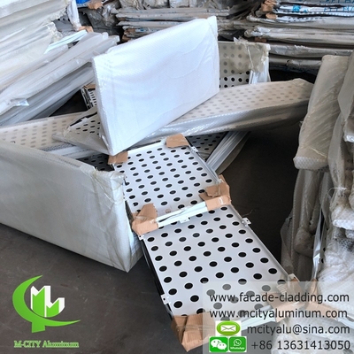 Aluminiumplatten für die Wandverkleidung mit weißem Pulverbeschichtung