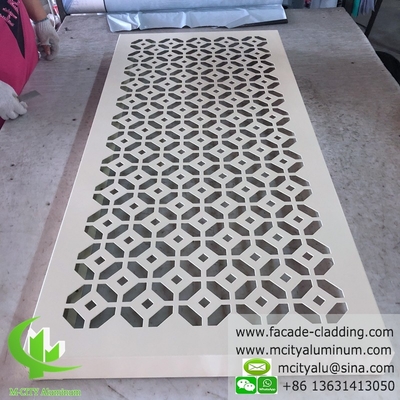 Aluminiumplatten für die Wandverkleidung mit weißem Pulverbeschichtung