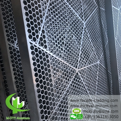 CNC-Punterplatten aus Aluminium, Fluorkohlenstoff, Perforationsplatten aus Aluminium, Vorhangwandplatten aus Aluminium für Fassadenverkleidungen
