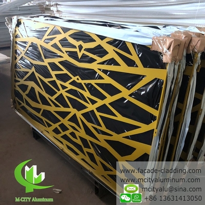 CNC-Schnitzplatten aus Fluorkohlenstoffperforierter Aluminiumplatte Vorhangwand Aluminiumplatte für Fassadenverkleidung